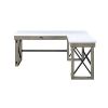 Talmar Writing Desk with Lift Top in Marble Top Rustic Oak Finish - Default