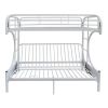 Eclipse Bunk Bed (Twin XL/Queen/Futon) in White 02093WH - White + Metal