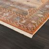 Stylish Classic Pattern Design Vintage Bohemian Southwestern Sierra Area Rug - Brown & Yellow - 5' X 8'