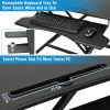Height Adjustable Standing Desk Converter Workstation Sit Stand Dual Monitor Laptop Desk Riser Tabletop - Black