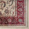 Stylish Classic Pattern Design Traditional Bordered Floral Filigree Area Rug - Beige|Ivory - 2' X 3'