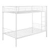 Twin Over Twin Metal Bunk Bed (White)( old sku: MF189201KAA ) - as pic