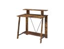 Nypho Writing Desk; Weathered Oak & Black Finish YJ - 92730
