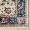 Stylish Classic Pattern Design Traditional Bordered Floral Filigree Area Rug - Ivory|Beige|Blue|Red - 3' X 5'