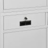 vidaXL Office Cabinet Light Gray 35.4"x15.7"x70.9" Steel - Grey