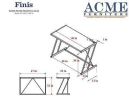 Finis Desk in Weathered Oak and Chrome - Default